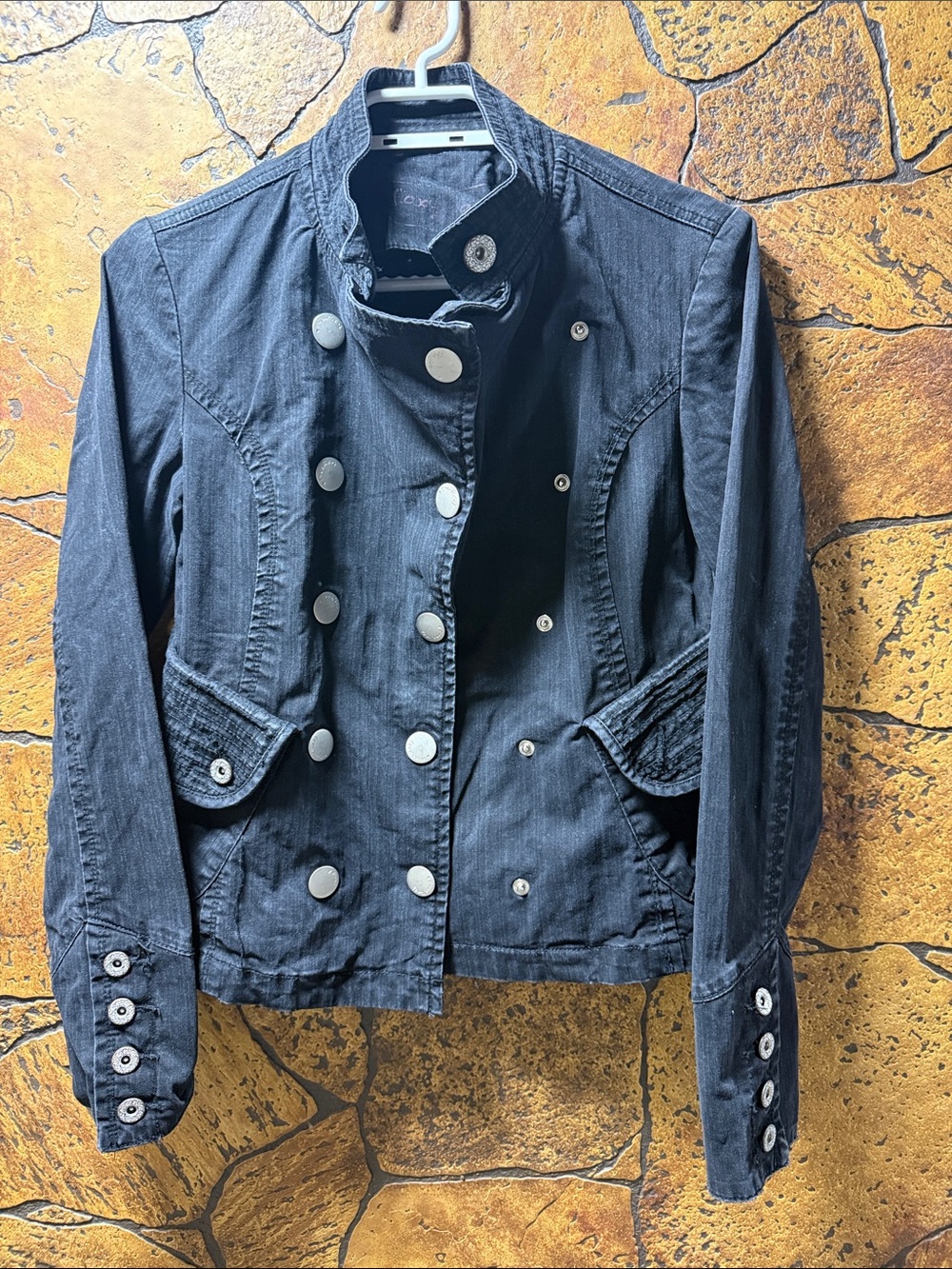 Foxy jeans Women's Black denim jacket.   #4